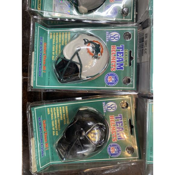 Vintage Score Board Ceramic NFL Helmet 1997 Hand Painted NEW. LOT OF 12 - Picture 7 of 16